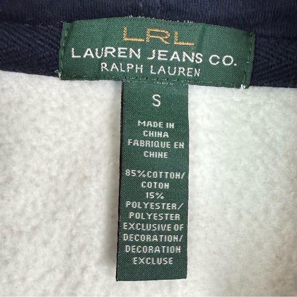 LAUREN JEANS CO RALPH LAUREN Womens Zip Hoodie S Yacht Club Nautical Preppy Y2K - Picture 6 of 16
